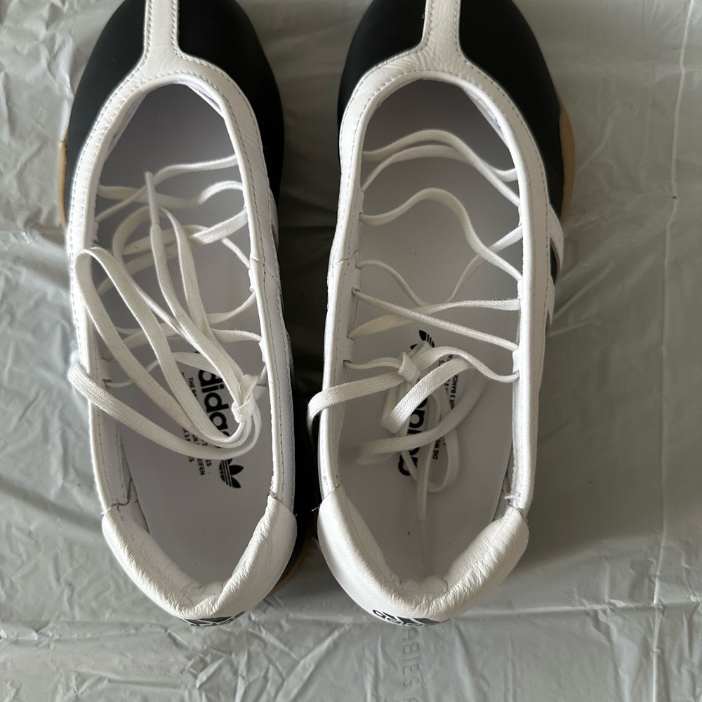 Adidas Women's Black and White Sneakers
